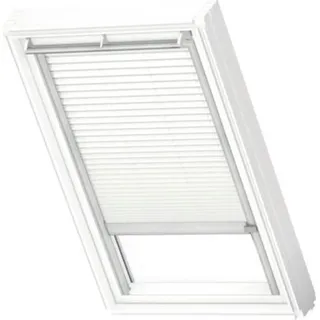 VELUX Plissee Uni Weiß 1016 Faltstore, PK10 1016K - 1016K, Farbe Schiene: Standard