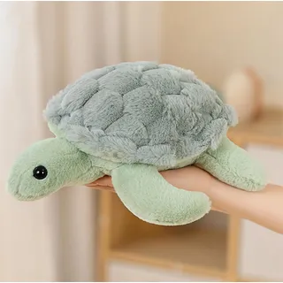Herfair Schildkröten Plüschtier Kuscheltier, Schildkröten Stofftier Plüsch Spielzeug Plüschpuppen Weich Kissen Geschenk Kinderspielzeug (38cm,Grün)