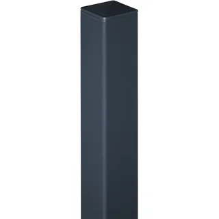 GROJA Zaunpfosten 6 x 6 x 100 cm Anthrazit/Aluminium