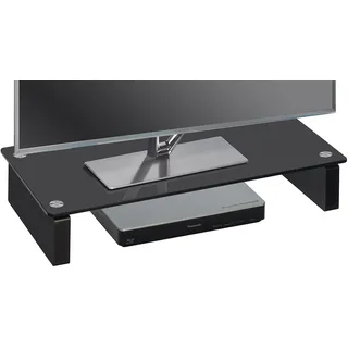 Maja MÃbel Möbel 1606 TV-Board Schwarzglas, Abmessungen (BxHxT): 60 x 12,20 x 27,60 cm, Glas, 60 x 27,60 x 12,20 cm