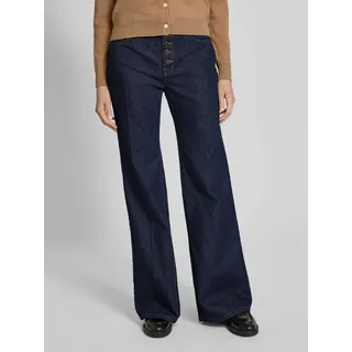 Flared Jeans mit 5-Pocket-Design, Dunkelblau, 36