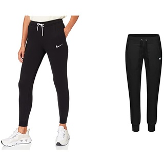 Nike Damen Park 20 Hose, Schwarz/Weiss Weiss, M EU & Erima Damen Trainingshose Sweatpants with Cuff schwarz 38