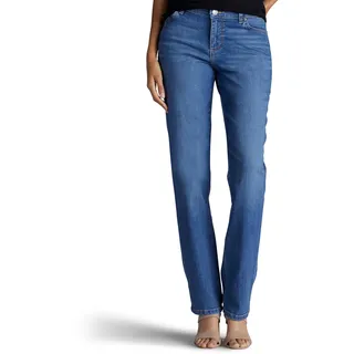 Lee Damen Petite geradem Bein, entspannte Passform Jeans, Mittelblau, 36 Kurz - 36 Kurz