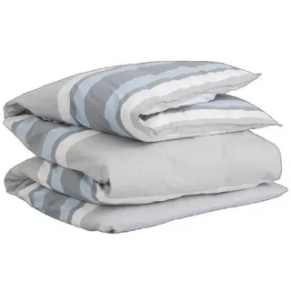 Gant Bettwäsche Gant Home Einzelbettbezug mit Reißverschluss Oxford Stripe Single Duve