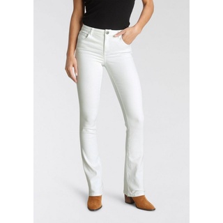 Arizona Bootcut-Jeans Ultra-Stretch Mid-Waist weiß