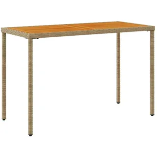 vidaXL Gartentisch mit Akazienholz-Platte 115 x 54 x 74 cm Beige