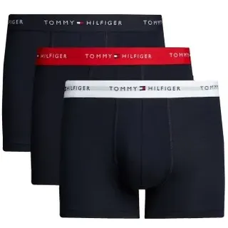 Tommy Hilfiger 3P WB Trunks Schwarz/Rot Baumwolle Large Herren