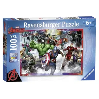Ravensburger - Avengers Puzzle, 100 XXL-Teile - Puzzle für 6 Jahre alte Kinder, Marvel-Kollektion, Lern- und Spaßspiele, Geschenkideen