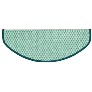Karat Stufenmatte Gaza, Treppenschutz, 3 Farben, 3 Varianten, Treppenschoner, Halbrund, Höhe: 5 mm grün Halbrund | 19 cm x 56 cm x 5 mm
