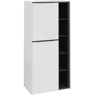 Villeroy & Boch Subway 3.0 Mittelschrank 57,4 x 120 x 36,2 cm Schwarz/Brilliant White