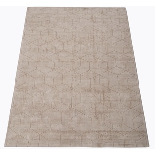 Teppich MY HOME "Manju" Teppiche Gr. B/L: 160 cm x 230 cm, 10 mm, 1 St., beige (sand) Esszimmerteppiche