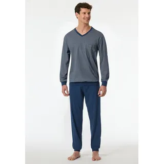 SCHIESSER Pyjama Comfort Essentials Blau 64