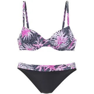 Buffalo Bügel-Bikini Damen marine-pink Gr.38 Cup E