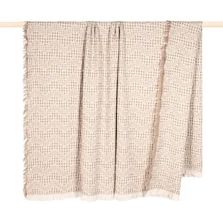 PAD Waffle Kuscheldecke 150 x 200 cm Beige