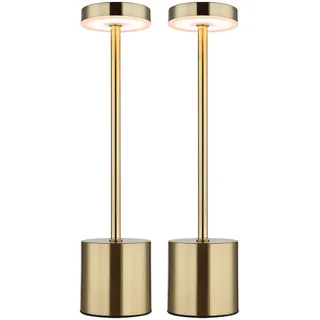 GLOBO Tischlampe Gold 2 St.