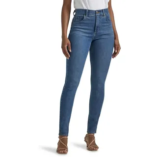 Lee Damen Petite Ultra Lux Comfort with Flex Motion High Rise Skinny Jeans, Blaues Format, 50 Zierlich - 46 Petite