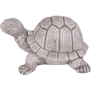 Gartenfigur Schildkröte 17 cm Weiß