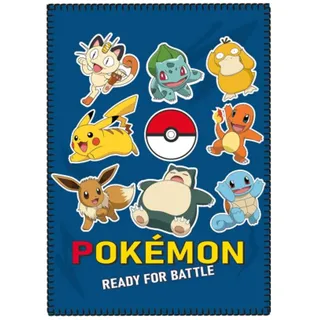 Pokémon Wohndecke Kuscheldecke 100 x 140 cm Blau