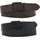 Gürtel Herren Leder braun/schwarz 105 cm