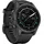 42 mm schwarz/carbongrau Titan mit Silikonarmband