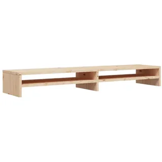 vidaXL Monitorständer Schreibtischaufsatz Monitorerhöhung Bildschirm Aufsatz Bildschirmerhöhung Bildschirmständer 100x24x13cm Massivholz Kiefer