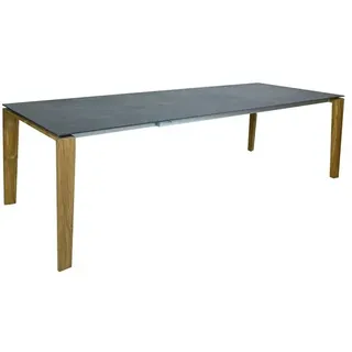sitMOBILIA Gartentisch ausziehbar Turin 180/240 x 95 cm Teak Braun 180