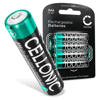 CELLONIC 4x Akku für Festnetz kompatibel mit Siemens Gigaset A415, C430 - (1000mAh, 1.2V) - Schwarz