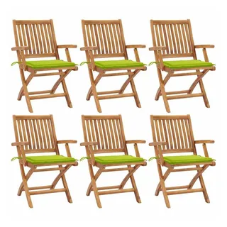 vidaXL Gartenstuhl 38 x 38 x 25,5 cm grün 6 St.