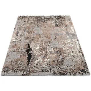 Teppich OCI DIE TEPPICHMARKE "JUWEL LIRAY" Teppiche Gr. B/L: 200 cm x 200 cm, 20 mm, 1 St., braun (braun, beige) Esszimmerteppiche Wohnzimmer