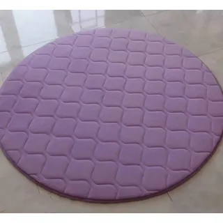 Waigg Kii Quadratisches, rundes Bodenkissen, 50 cm/80 cm/100 cm/120 cm, tragbares Kissen, Sitzkissen für Yoga, Meditation, drinnen und draußen, 80 x 80 cm, A-Violett