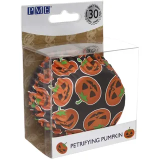 PME Halloween Folienbeschichtete Cupcake-Förmchen - Versteinerte Kürbisse (30 Stück)