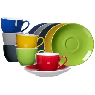 Ritzenhoff & Breker Espressotasse mit Untertasse 0,08 l Mix 6 St.