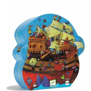 Djeco DJ07241 Formen Puzzle: Barbarossa's boat - 54 Teile