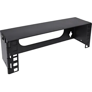 InLine 10" Mini Rack zur Wandmontage 2HE, 7,6cm Tiefe, schwarz