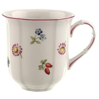 Villeroy und Boch - Petit Fleur Kaffeebecher, Kaffeetasse aus Premium Porzellan mit filigranen Reliefs und blumig-fruchtigen Motiven, 300 ml