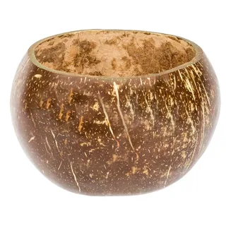 NaDeco Kokos Becher poliert Ø 10-13cm | Kokosnuss Schale poliert | polierter Kokosbecher | echte polierte Deko Kokosnuss | Kokosnussschalenpoliert | Deko Kokosnuss | Beach Party | Beach Club Deko