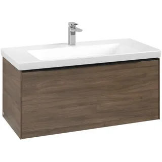 Villeroy & Boch Waschbeckenunterschrank 1 Auszug 97,3 x 47,8 x 42,9 cm Arizona Oak/Volcano Black