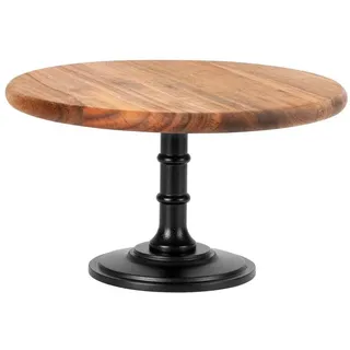 LuxusKollektion Tortenständer Holz Etagere Tortenständer Cupcake Ständer 1 Etagen Mittel bunt