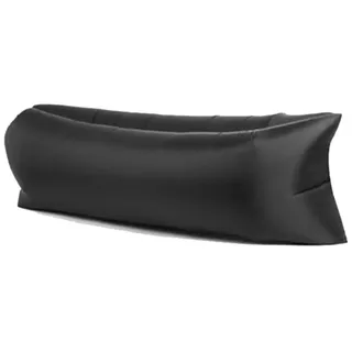Surwin Wasserdichtes Aufblasbares Sofa,Tragbares Luft Sofa Aufblasbare, Air Lounger, Luftsofa Luftsack Für Outdoor, Strand, Reisen, Party, Camping Gadgets (200x70cm,Schwarz)