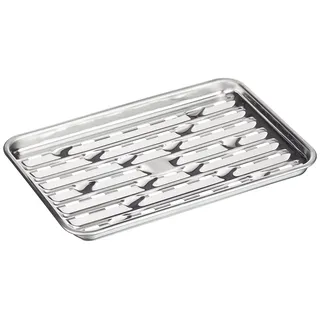 tepro Grillzubehör Grillschale aus Edelstahl, Länge: ca. 39,5 cm