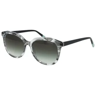 Comma, Comma 77213 Unisex-Sonnenbrille Vollrand Cat Eye Kunststoff-Gestell, grau