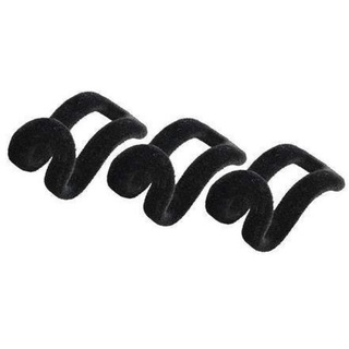 FACKELMANN Set Verbindungshaken für Kleiderbügel 4,5x2,5cm 3 Stück aus ABS, schwarz, 4.5 x 2.5 x 2 cm, 3-Einheiten