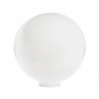 Kugelglas Lampenglas opal weiß glanz Leuchtenglas Ø 300mm Lampenschirm Kugel Öffnung 100mm mit Kragen