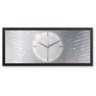 Kreative Feder Wanduhr 3D Designer-Wanduhr Silver Light (ohne Ticken; Funk- oder Quarzuhrwerk; elegant, außergewöhnlich, modern) silberfarben