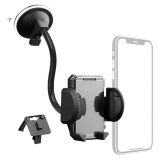 Hama 2in1 Auto-Handyhalterung Set Multi für Lüftung/Scheibe, 360° drehbar, schwarz/blau