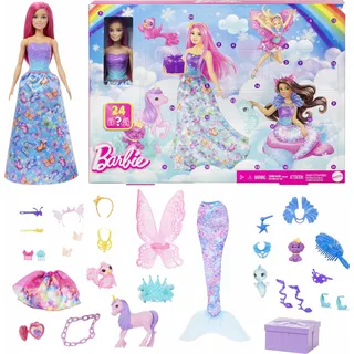 Mattel Barbie Dreamtopia Adventskalender 2024 HRG90