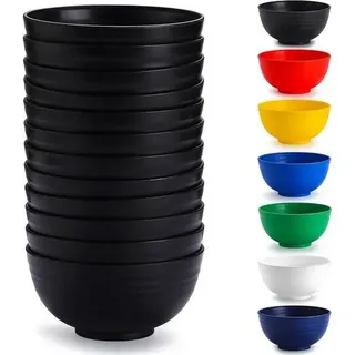 Schwarze Kunststoff Schalen Set 12 Stück 750ml Mehrweg Plastik Ramen