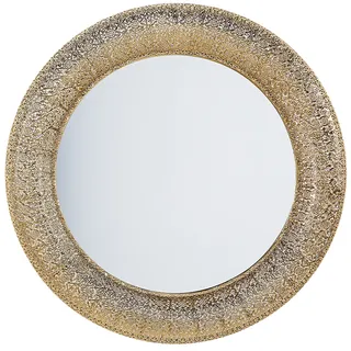 Beliani Wandspiegel Channay 80 x 80 cm Gold