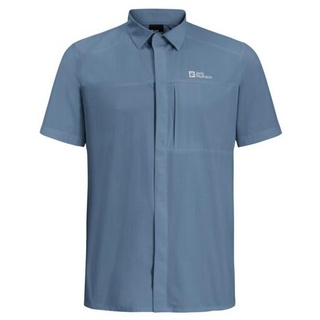 Jack Wolfskin Herren Vandra Short Sleeve Shirt, L - Elemental Blue