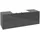 Waschbeckenunterschrank 160 x 55 cm Glossy Grey